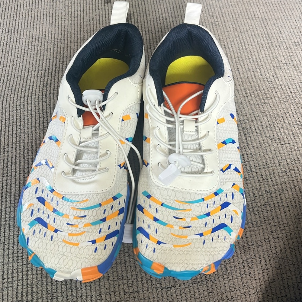 Womens Multicolor Barefoot Grounding Tennis Shoes - Picture 2 of 3